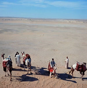 Images Dated 14th October 2011: Sahara: bivouac and camel nomads in the desert camp