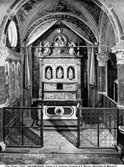 Images Dated 31st March 2010: The Saint Bartolo Chapel by Benedetto da Maiano. found in the Church of Saint Augustine in San