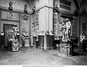 Images Dated 25th February 2011: The Sala delle Iscrizioni of the Galleria degli Uffizi, Florence