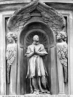 Images Dated 9th July 2009: San Carlo, marble, Ercole Antonio Raggi (1624-1686), faade of the Church of San Carlo alle Quattro