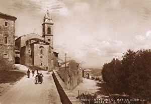 Images Dated 22nd June 2004: San Filippo Abbey in Cingoli, postcard
