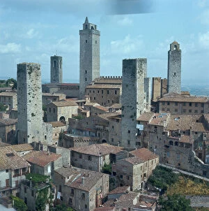 Images Dated 29th August 2007: The San Gimignano towers
