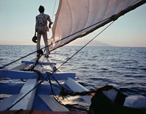 Images Dated 14th July 2011: Sangean Island, Sailing to the volcanic island of Sangean
