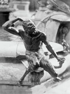 Florence Collection: Satyr, detail of the fountain of Neptune, Giambologna, Jean de Boulogne (1529 - 1608)