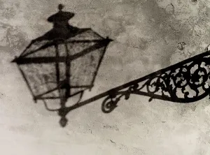 Licht Und Schatten Drucke: Schatten eines Laterne