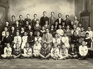 Images Dated 6th May 2011: School portrait with the teacher