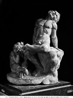 Images Dated 4th April 2012: Sculpted group depicting Pan taking a thorn from the foot of a satyr