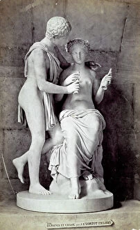 Images Dated 17th March 2009: Sculpture of Daphne and the shepherdess Cloe in an affectionate pose, by the neoclassic scluptor J.P