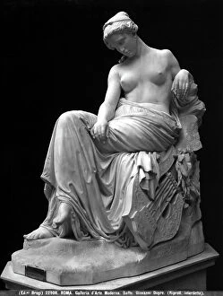 Images Dated 27th May 2008: Sculpture of Sappho by Giovanni Dupr on exhibit at the Gallery of Modern Art in Rome