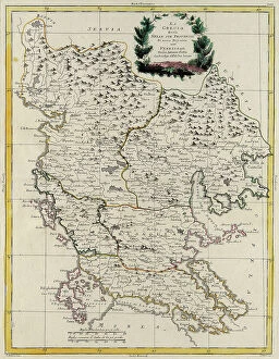 Images Dated 21st December 2009: Sea area of the State of the Veneto: Greece, divided into its Provinces, engraving by G