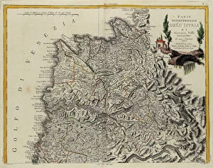 Images Dated 21st December 2009: Sea area of the State of the Veneto: the northern part of Istria, engraving by G