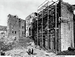 Images Dated 6th March 2009: Second World War: damage caused by the explosion of mines between the church of S