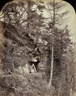 Images Dated 23rd February 2012: 'Shade'. Pair of women in a forest