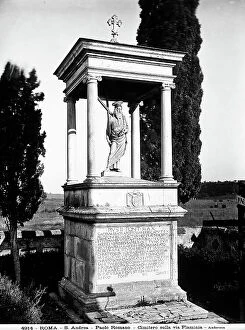 Images Dated 5th July 2011: Shrine with S. Andrea di Paolo Romano, Flaminio Cemetery, Rome