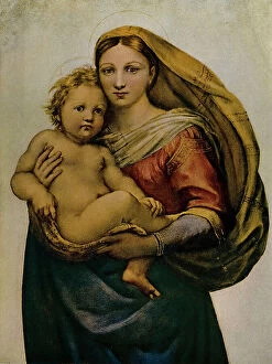 Images Dated 23rd February 2011: Sistine Madonna, detail, oil on canvas, Raffaello Sanzio (1483-1520), Gemaldegalerie, Dresden
