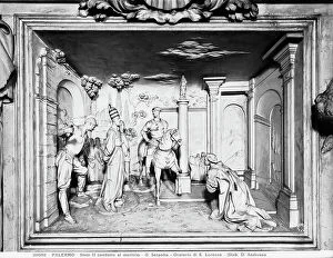 Images Dated 30th June 2009: Sixtus II led to martyrdom, stucco, Giacomo Serpotta (1656-1732), wall, Oratorio di San Lorenzo