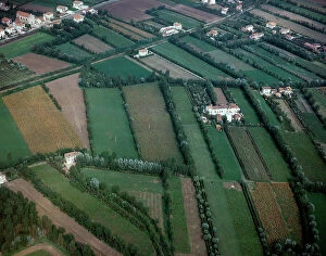 Images Dated 4th November 2009: From the sky. The geometry of the Emilian countryside