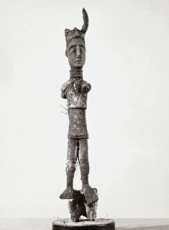 Images Dated 15th February 2008: Small nuragic bronze depicting a soldier, from the Nuraghe Pizzinnu, in the G.A