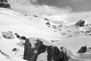 Images Dated 20th September 2011: Snowy mountain landscape, Cortina d'Ampezzo