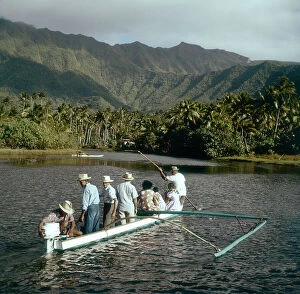 Images Dated 29th February 2012: Society Islands. Leeward Islands. Inland waters of the lagoon