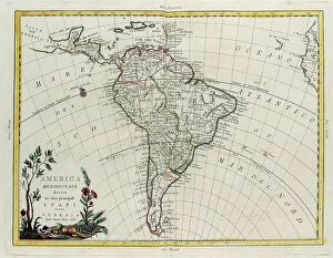 Images Dated 24th May 2010: South America divided into its principal States, engraving by G