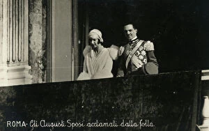 Images Dated 5th May 2011: Spouses Maria Jose and Umberto II of Savoy acclaimed by the crowd