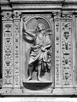 Images Dated 27th April 2012: St. John the Baptist. Statue by Silvestro dell'Aquila, from the Mausoleum of San Bernardino in