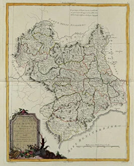 Images Dated 17th May 2010: The States of Piedmont and Savoy divided into their territories and districts, engraving by G