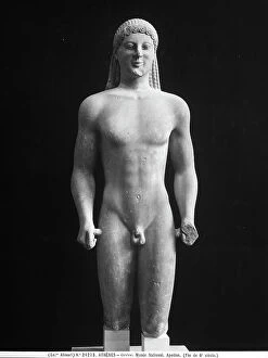 Images Dated 28th May 2008: Statue of Apollo dating back to the archaic age, in the form of Kouros