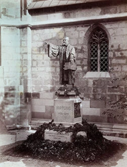 Images Dated 28th March 2011: Statue to Johannes Honterus in Kronstadt (now Brasov)