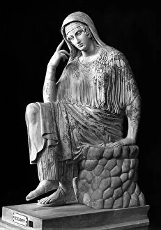 Images Dated 12th August 2011: Statue of Penelope, in the Sala delle Muse, Vatican Museums, Vatican City