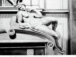 Images Dated 24th January 2007: Statue representing Dawn, part of the monument to Giuliano De'Medici Duca di Nemours