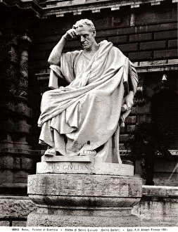 Images Dated 15th February 2008: Statue of Salvio Giuliano, work by Emilio Gallori, in front of the Palace of Justice in Rome