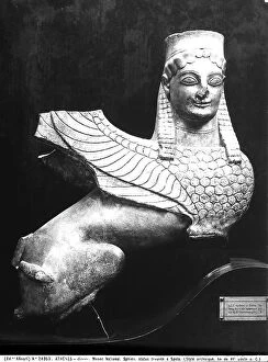Images Dated 28th May 2008: Statue of the Sphinx was found in the town of Spata, work located in the National Museum of Athens