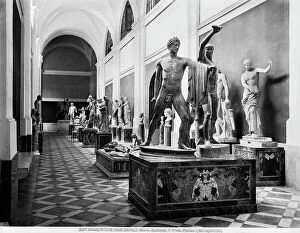 Images Dated 6th May 2009: Statues on display in a room in the National Archaeological Museum of Naples