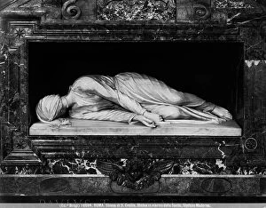 Images Dated 23rd May 2011: Stefano Maderno's marble statue of Saint Cecilia, located in the Church of Saint Cecilia in