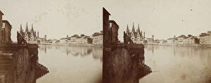 Images Dated 7th November 2011: Stereoscopic image of the Arno river in Pisa