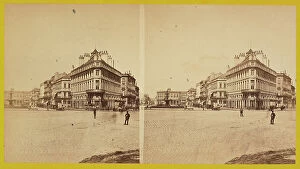 Images Dated 7th November 2011: Stereoscopic photography showing a square in Bordeaux