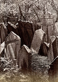Images Dated 4th May 2009: Stones in a Jewish cemetery in Prague