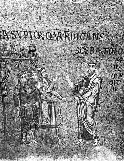 Images Dated 12th April 2010: Stories of St. Bartholomew (detail), mosaic, Basilica of San Marco, Venice
