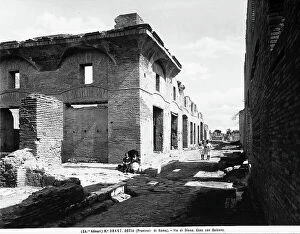 Images Dated 24th March 2010: The street of the house of Diana at Ostia Antica