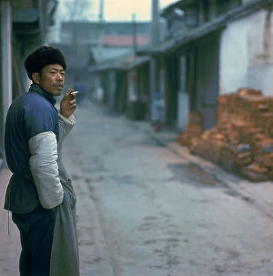 Images Dated 17th July 2008: Street in the worker district of Huang-Tcheu, 1969