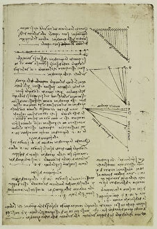 Images Dated 30th September 2009: Studies on meteorology, written by Leonardo da Vinci, part of the Arundel Codex 263, c.217r