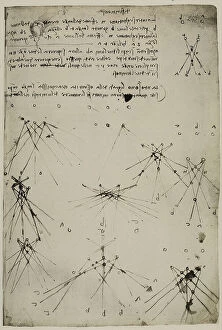 Images Dated 30th September 2009: Studies on optics, writings by Leonardo da Vinci, belonging to the Codex Arundel 263, c.243r