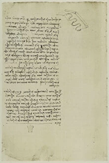 Images Dated 30th September 2009: Studies on river flow, written by Leonardo da Vinci, part of the Arundel Codex 263, c.216v