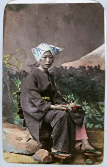 Images Dated 23rd November 2011: Studio photograph of a young Japanese woman