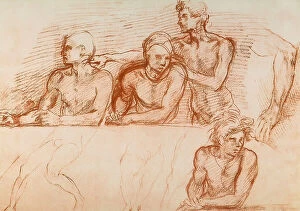 Images Dated 10th March 2011: Study of the Apostles for the Last Supper of San Salvi, drawing by Andrea del Sarto