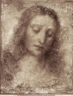 Afresco del volto de Cristo realizado por Leonardo da Vinci como estudio previo para La Última Cena en la iglesia de Santa María de las Gracias en Milán.