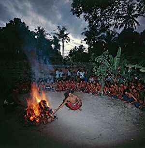 Images Dated 16th August 2011: Sunda Islands. Island of Bali. Prayer fire