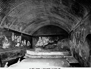 Images Dated 24th March 2010: The Tepidarium of the men's baths in Herculaneum
